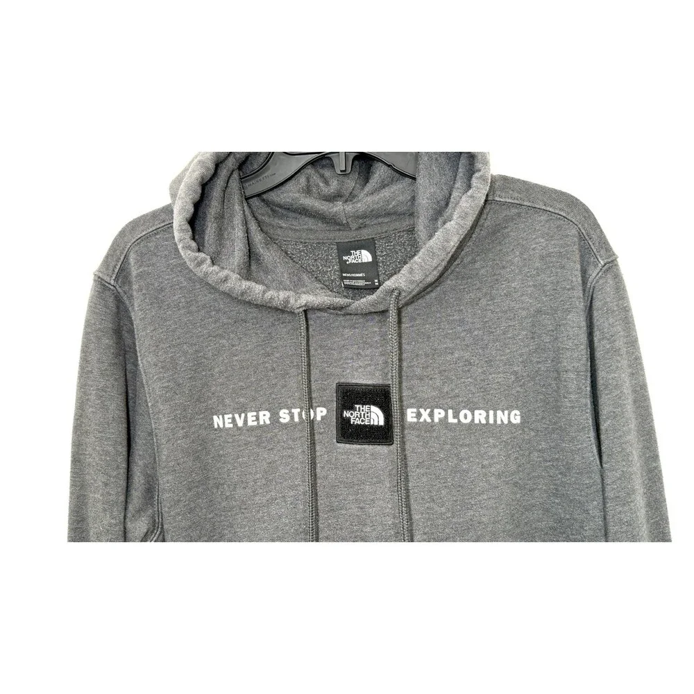 The North Face Hooded Sweater Men's Size Medium Pullover Hoodie Logo Black